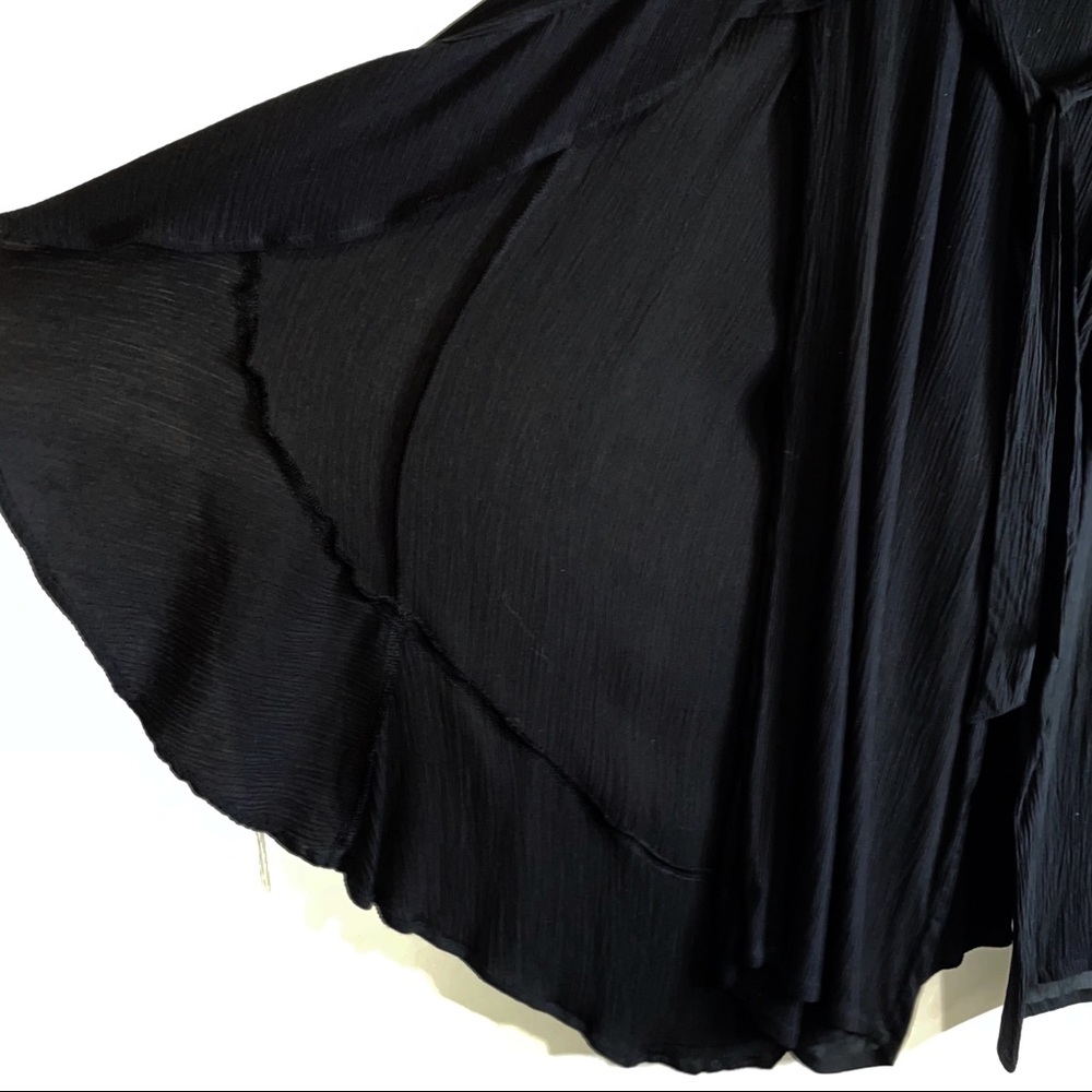 Palazzo pants with attached skirt overlay - Picture 7 of 9